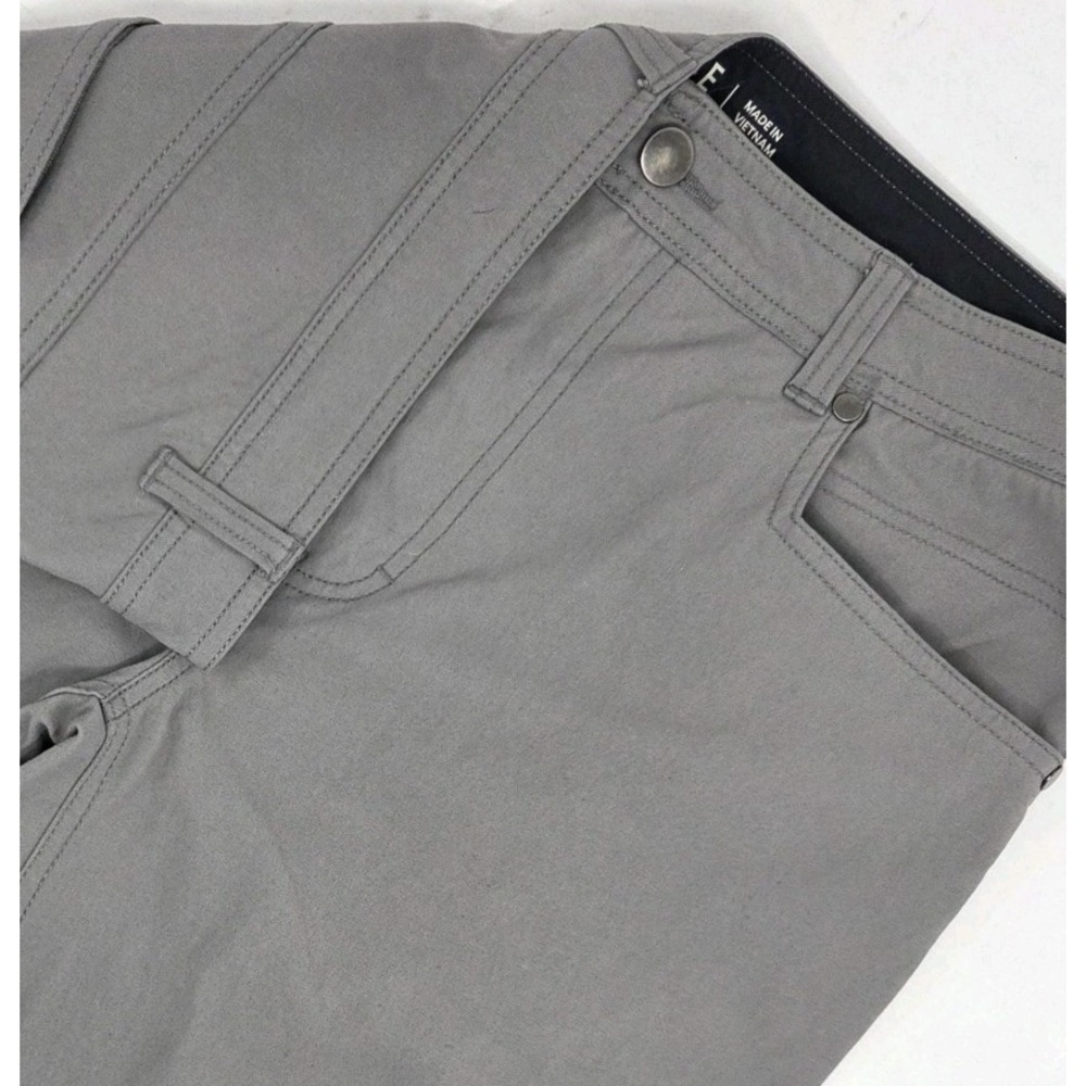 Western Rise Mac Pants Men's 34 Gray 34x33 Technical Travel Stretch Slim Fit